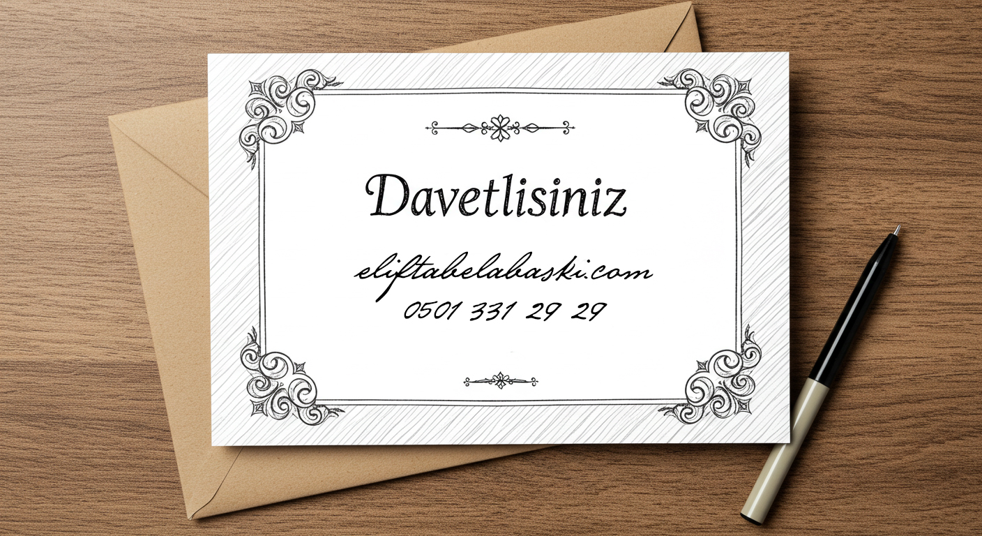 Esenyurt’ta Davetiye Baskı Hizmetleri