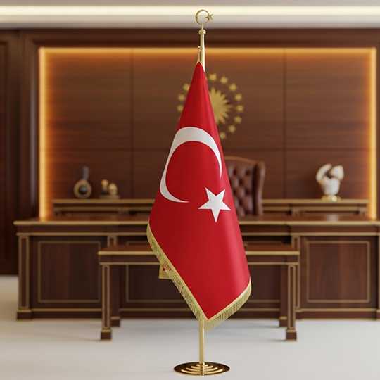 Makam Odaları İçin Makam Bayrağı Gold - Duba Çeşitleri ürünü